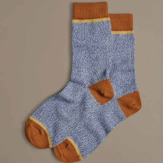 Organic Cotton Socks, Plain Blue Marl