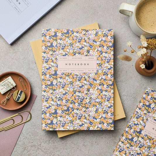 Patricia Floral Flat Lay Notebook, Lined